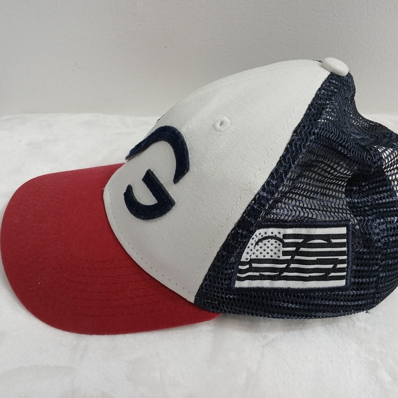 Game GUARD Stylish Red and White Men's Cap - Picture 2 of 8
